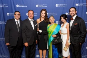 Richmond Hospital Foundation’s Leadership Award recipients Paramjit Sandhu (second from left) and his family attended an exclusive meet and greet with Chantal Kreviazuk at the 15th Annual Starlight Gala.