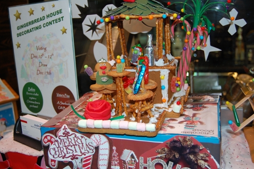 Amanda's winning submission in Starbucks Gingerbread House contest.