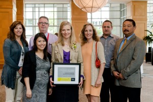 Some of the key staff involved in the campaign received the award at a gala luncheon on June 23. Left to right: Laura Case, Goldie Luong, Mike Petrie, Christina Tonella, Leah Hawirko, Rian Dodds, Richard Taki 