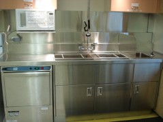 After -- the Garratt Wellness Centre dishwasher and sink area. 