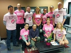 Richmond's Medical Advisory Committee show their Pink Shirt Spirit.