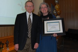 Dr. Victor Dirnfeld's 47 years of service was acknowledged with a special certificate of recognition. 