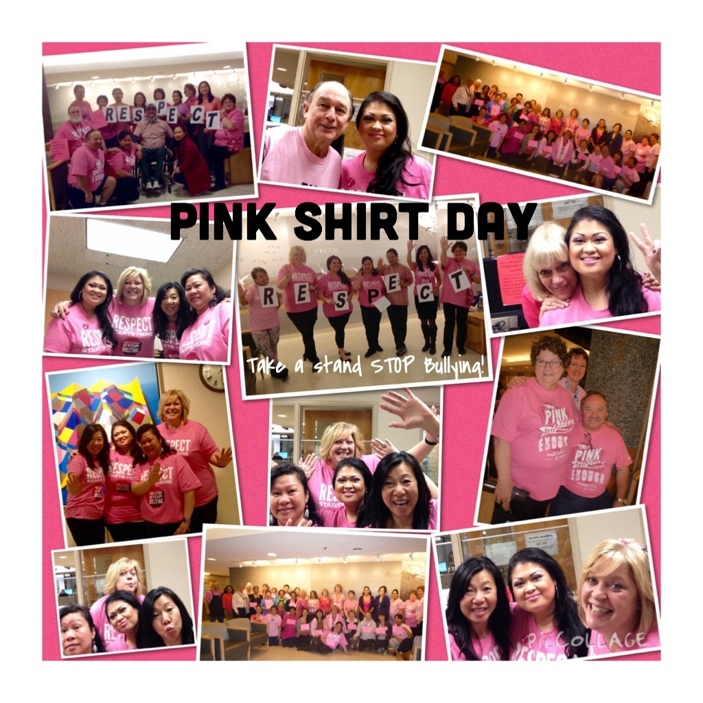 GF Strong Team in Vancouver on Pink Shirt Day: “Together we stand to stop bullying”