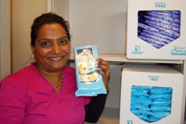 Thanks to Rashmi Kumar's observations, the VGH Subacute Medicine team has begun to save big on costly clean wipes. 