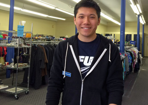 Danny Ly, a university student and VGH Thrift Store volunteer,  stumbled upon the store one day after work. 