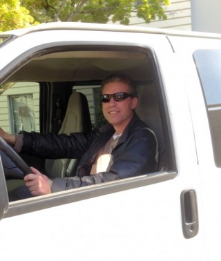 Michael Longo, one of our very busy shuttle drivers.