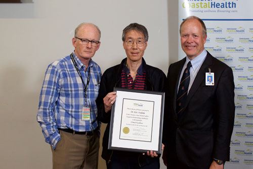 Left to right: Drs. Graydon Meneilly, Eric Yoshida and Marshall Dahl.