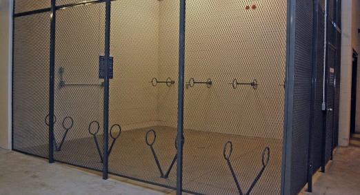 Did you know that the LGH campus has not one, not two but three secured bike cages, including this one in the warm and dry HOpe Centre basement?