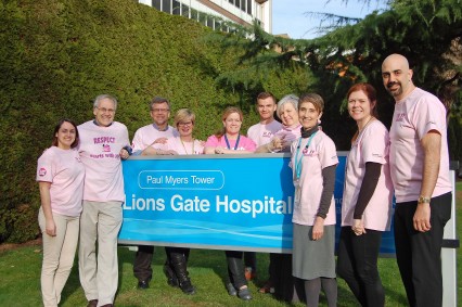 Staff at Lions Gate Hospital slipped into their best #RespectfulWorkplace wear on Feb. 24 to help mark Pink Shirt Day and share the message of kindness and respect toward others.