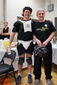 VCH-Coastal Communications Leader Gary Carr and Mark Delivuk, Director, Financial Planning & Business Support (Coastal CoC), will be returning to action at this year's dodgeball tournament March 2 as members of the Precautionistas team. 
