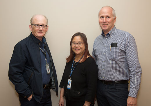 Medicine physicians (l to r): Drs. Graydon Meneilly, Maria Chung and John Stockton. 