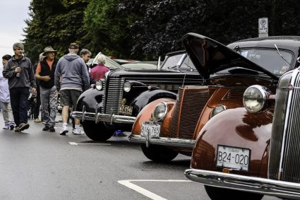 A few of the classic cars on display at the Grand Farewell.