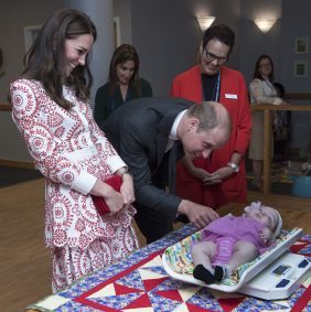 The Duke and Duchess of Cambridge during their visit to Sheway to see their pregnancy outreach program in Vancouver on Day Two of their tour of Canada.