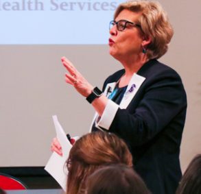 Keynote speaker, Diane Macgregor, Associate Chief Nursing Officer for Alberta Health Services,